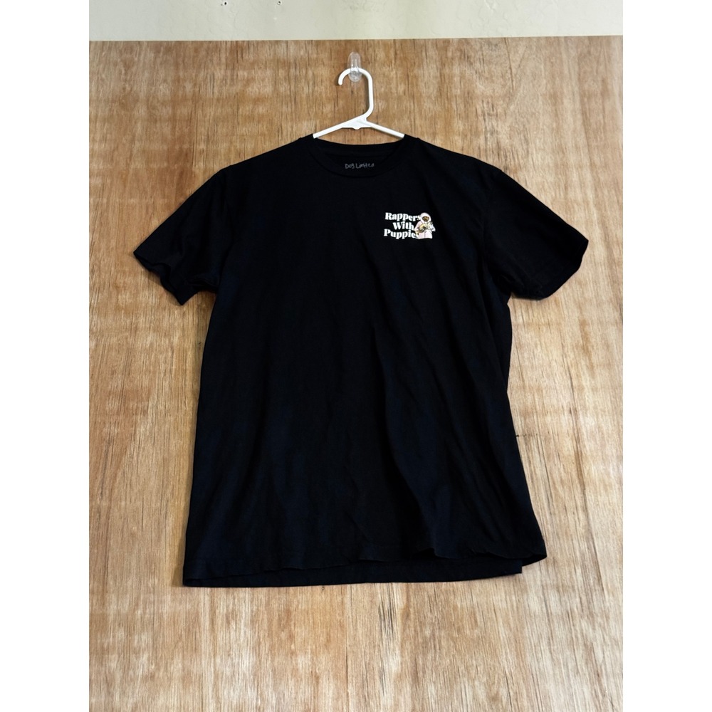 Dog Limited Rappers With Puppies Black Graphic T-Shirt Men's Size Large Hip Hop